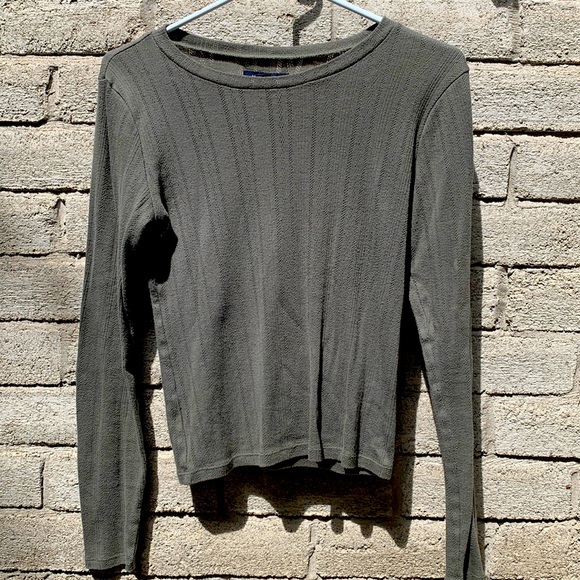 Dark green American Eagle long sleeve tee - Picture 1 of 3